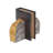 Rustic Domed Rock Bookends-612714258