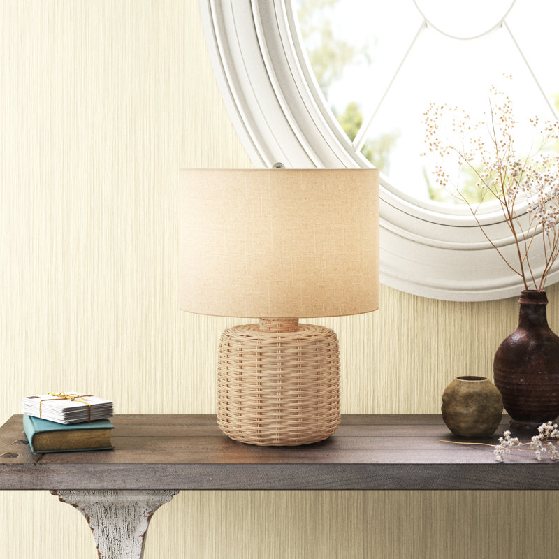 Borgen Wicker/Rattan Table Lamp, No