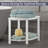 Lavish Home Corner Shower Bench - Water Resistant Shower Stool for Inside Shower, Bathroom, or Sauna - Shower Foot Rest for Shaving Legs, Bench Seat, or Bathroom Storage-1124203277