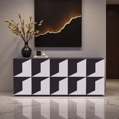 Buffet noir et blanc Creative Design