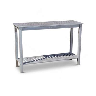 Console Table, Silver Gray