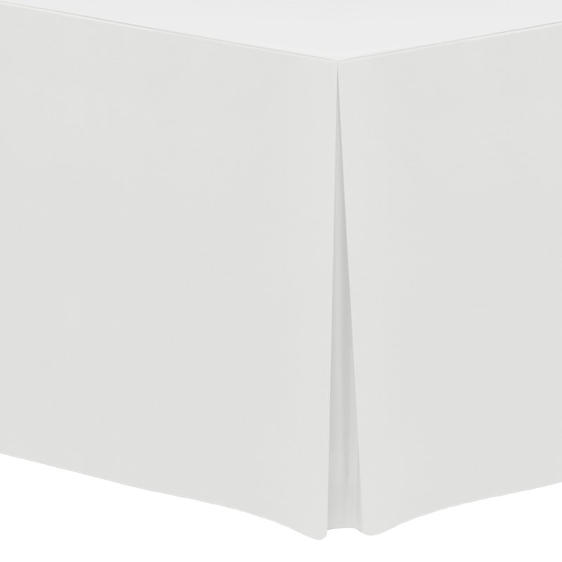 Solid Color Tablecloth, 18" x 48", 2, White
