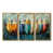 Toile avec cadre flottant or