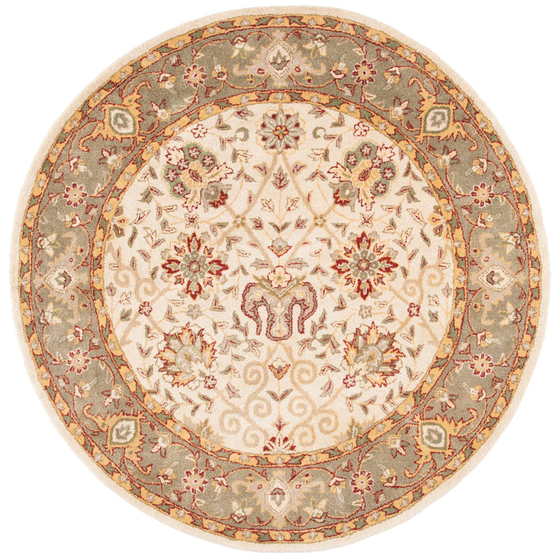 Dunbar Hand Tufted Wool Oriental Rug, Round 8'