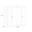 Carennac 4 Door Manufactured Wood Wardrobe