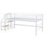 Lit mezzanine moyen avec escalier de rangement, lit simple-944806975