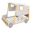 Lit voiture avec coussin, toile de plafond