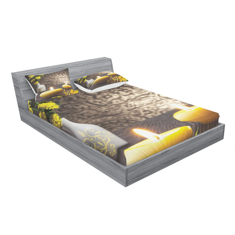 Microfiber Sheet Set, Queen Sheet Set with Fitted Sheet