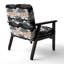 Motif abstrait d'animaux - Fauteuil d'appoint rembourré