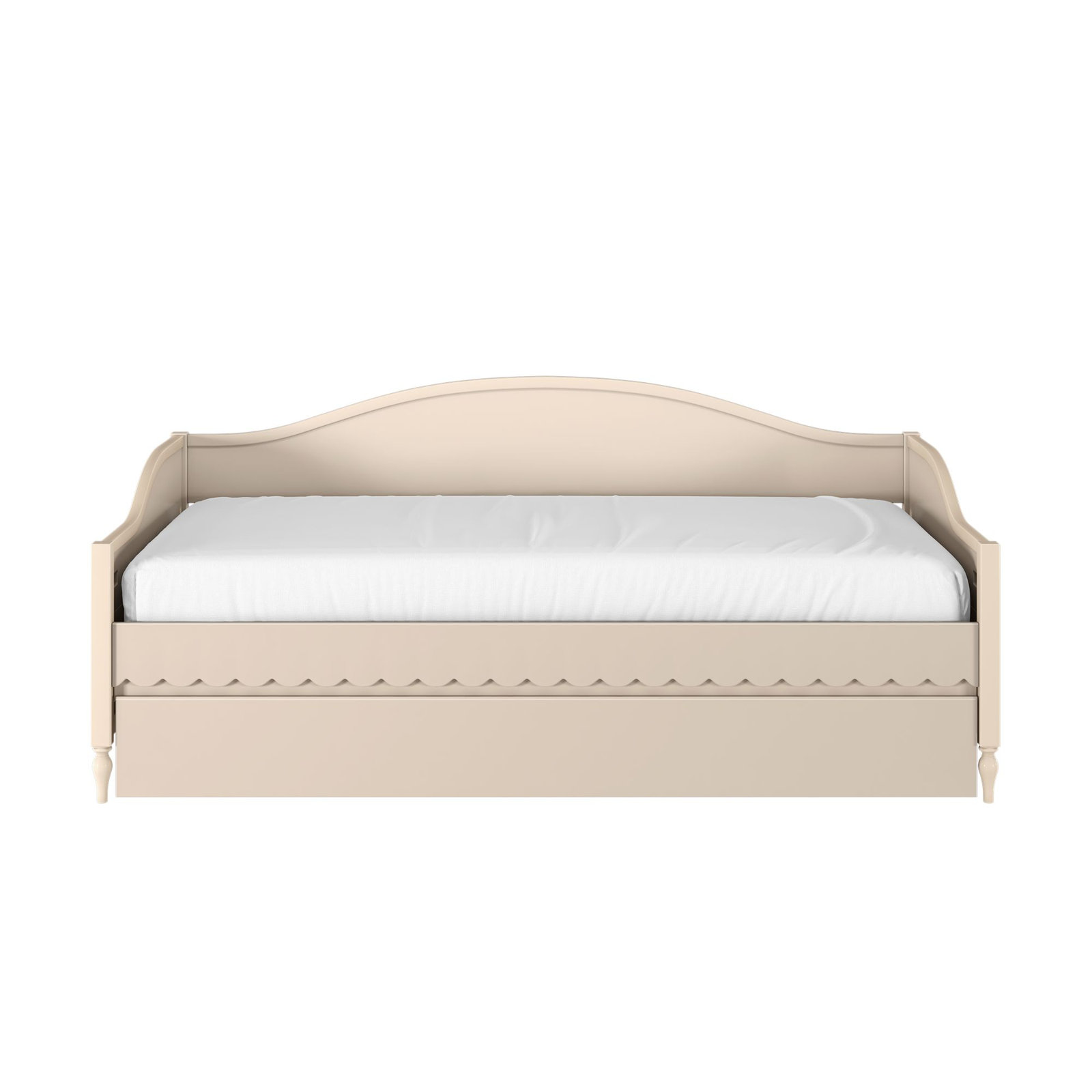 Charlotte Twin Day Bed with Trundle, Linen White