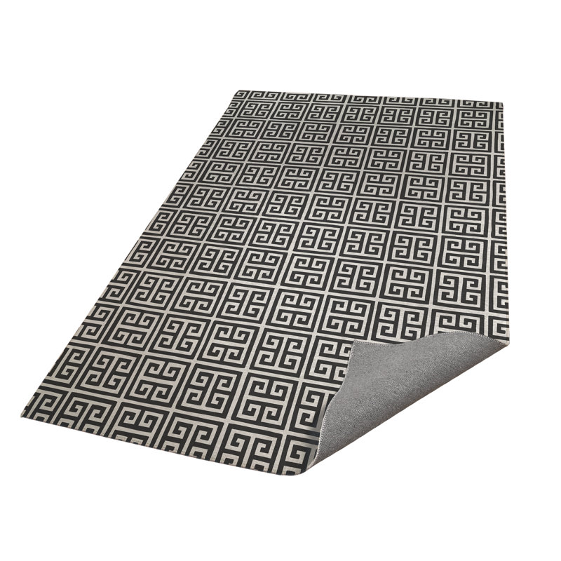 Cuddle Key Kids Play Mat, Rectangle 5' x 7', Ivory/Charcoal