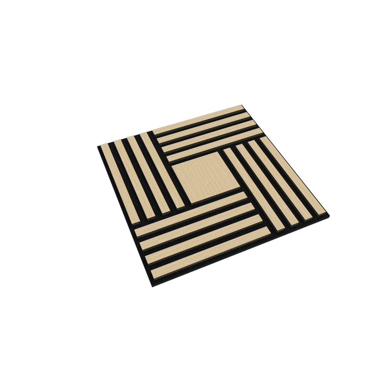 Panneau de bordure acoustique en bois