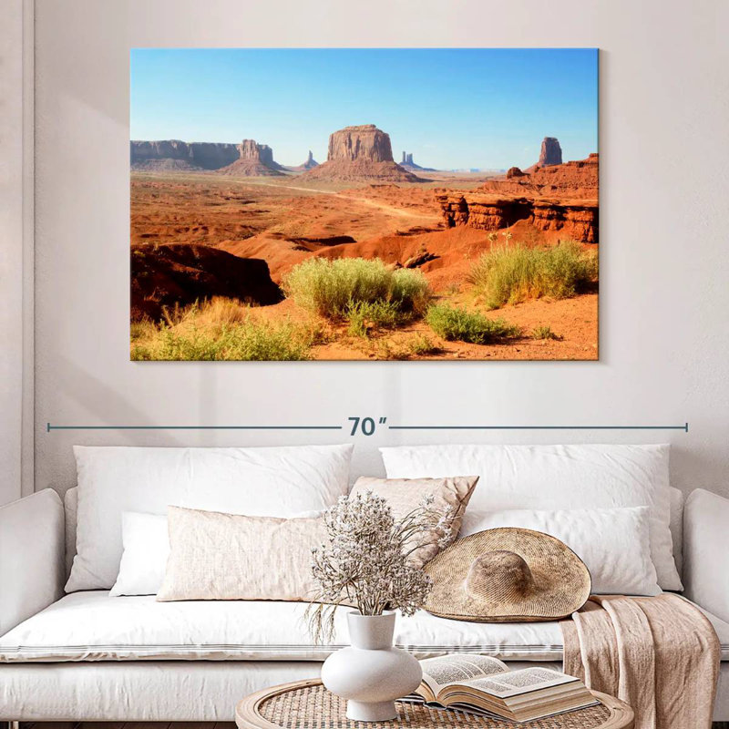 Alvord American West Awesome Monument Valley, H 34 po x l 51 po