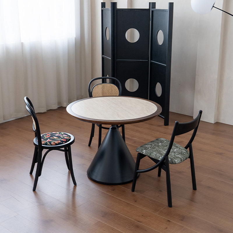 Table de salle à manger, H 29,53 po x L 43,31 po x l 43,31 po