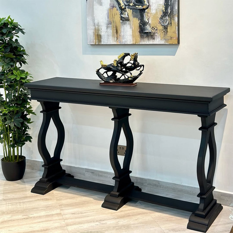 Console Retro Classical, H 31,5 po x l 39,37 po x P 15,75 po, Noir