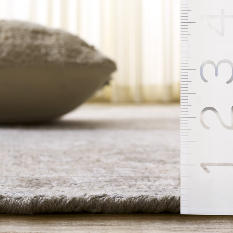 Oushak Hand Knotted Viscose Rug, Rectangle 8' x 10'