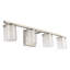 Luminaire de salle de bain Dorcelus à haute transmission avec abat-jour en verre transparent G9-1350887125-1350887130
