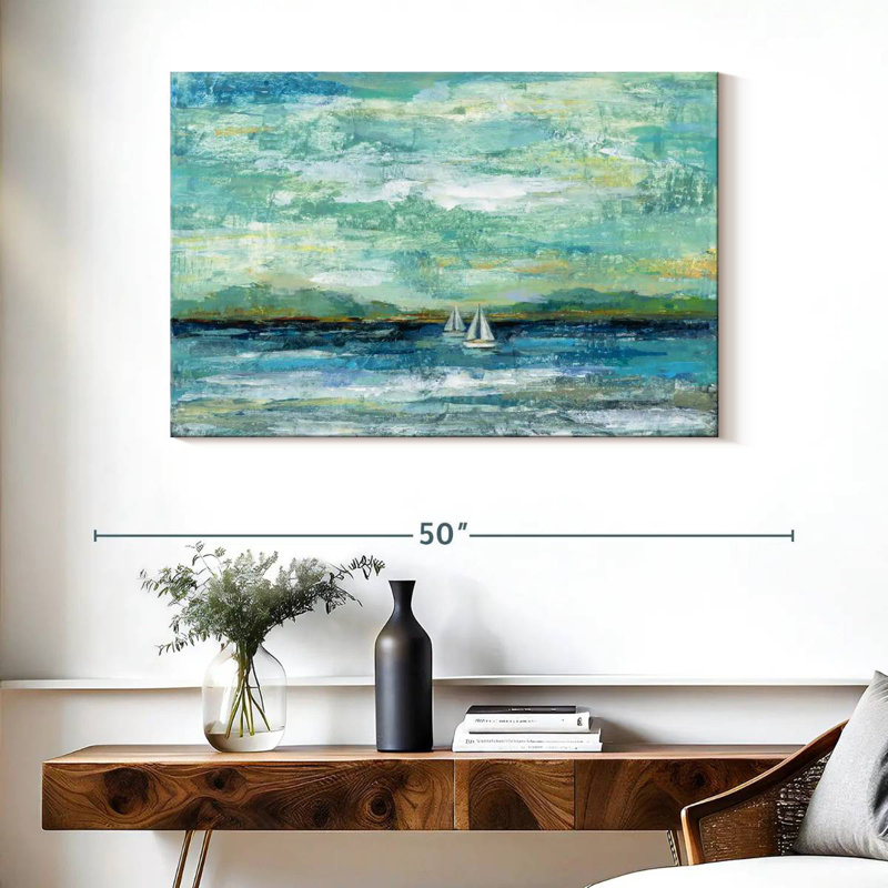 Scène du lac Avery Calm, H 26 po x l 39 po