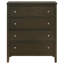 Commode 4 tiroirs cacao foncé