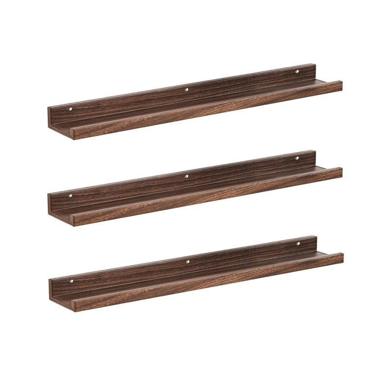 5.08cm H x 91.44cm W Bookcase, Brown