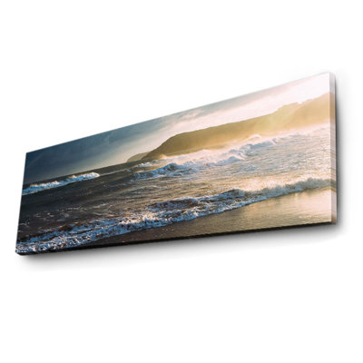 Elegant LED Lighted Canvas Painting, 11.8 x 35.4 inches | 100% Suede Canvas with 100% Wooden Frame (Thickness: 1.2 inches) | Battery-Powered (1 x 9V, Not Included) | Perfect for Home Decor & Ambiance Enhancement
