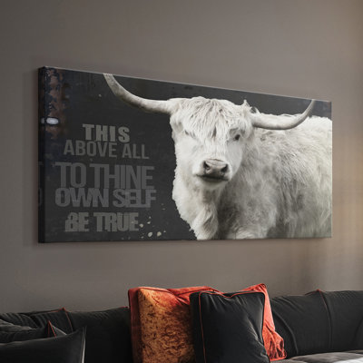 Longhorn Be True- Gallery Wrapped Canvas -Ready to Hang