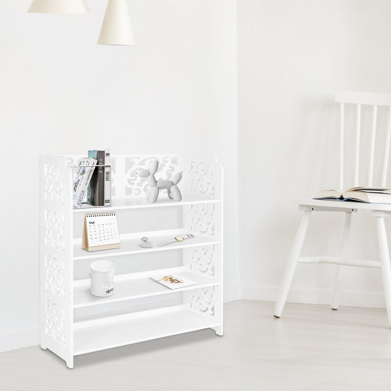 12 Pair Stackable Shoe Rack, White