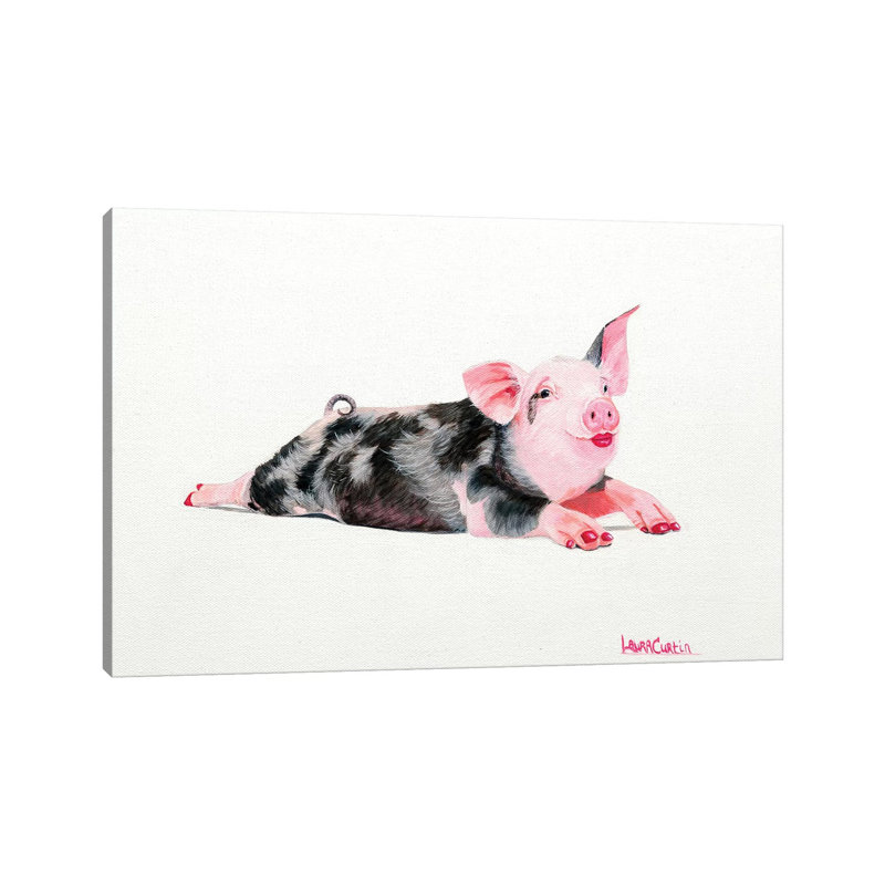 Ruby 1 Piece Wrapped Canvas Painting, 20.32 cm H x 30.48 cm W