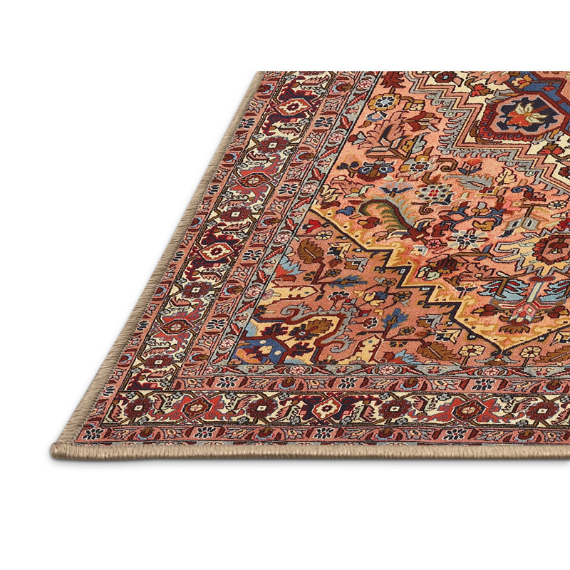Tapis traditionnel lavable à la machine 2206, Rectangle 3 pi x 5 pi