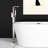 Solid Metal Freestanding Bathtub Faucet With Hand Shower In Brushed Nickel, Offering A Calming Bath Full Spray Pleasure Creating Refreshing Complete Coverage