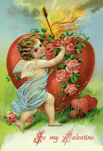 Flamme coeur, reproduction d’art