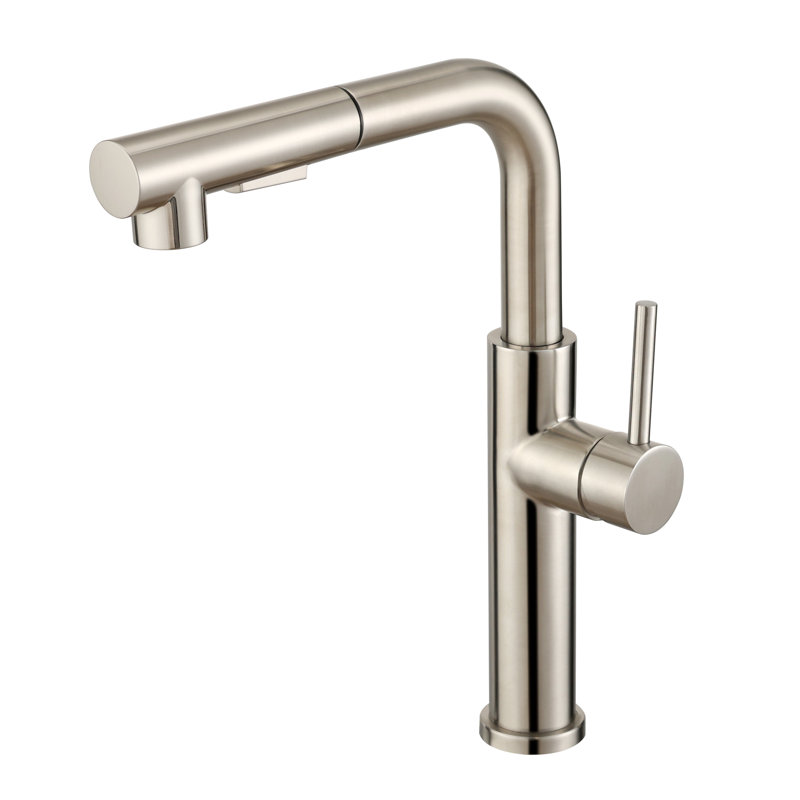Anna High Arc One-Handle Pull-Down Classic Kitchen Faucet, Supply Line Included, Brushed Nickel