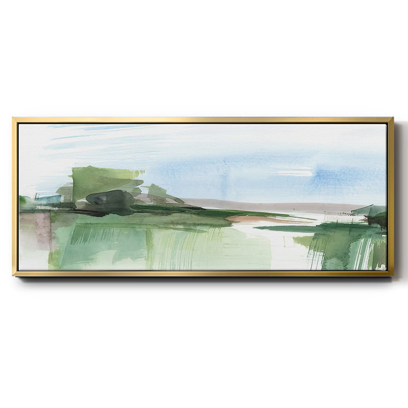 «Abstract Wetland IV», toile encadrée, H 8 po x l 20 po