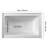 Alcove Bathtub, 48" x 30" Contemporary Alcove Acrylic Bathtub, Soaking Bath Tub with Left Hand Drain and Overflow Hole, Large Rectangular Deep Soak Tub for Bathroom with Integral Flange, White