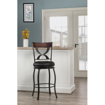 Nutter Swivel Upholstered Counter Stool