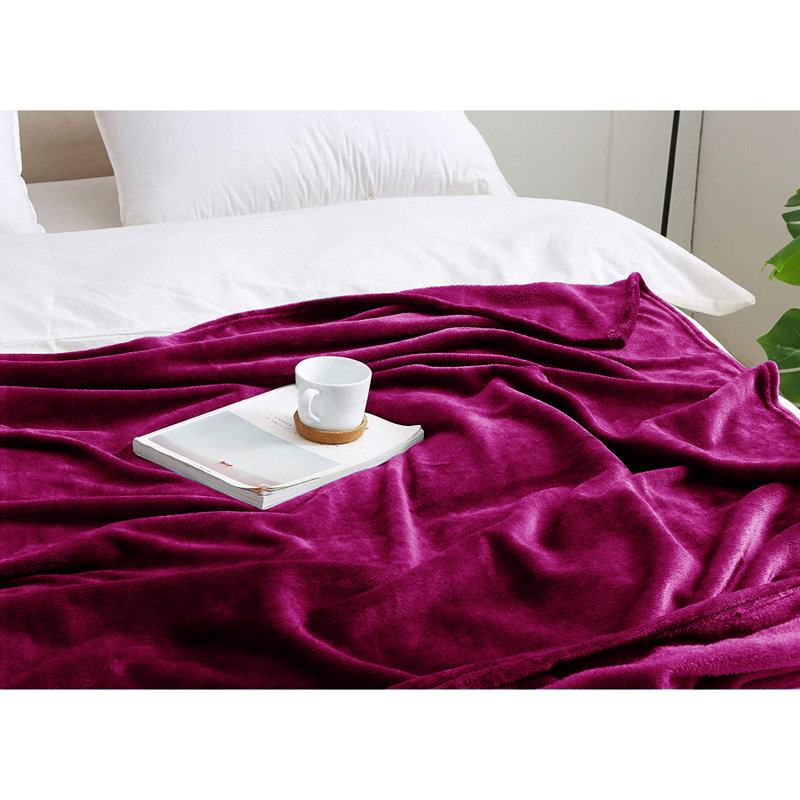 Papillon Throw Blanket, Aubergine, W150cm x L200cm