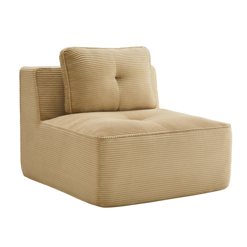 Canapé modulaire sans accoudoirs Camel, 39.37" H x 11.81" W x 11.81" D, Tan
