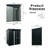 5ft x 3ft Outdoor Metal Storage Shed Transparent Plate Black-118170165