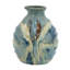 Vase réactif glacé - 8,7 po x 8,7 po x 11 po - bleu / brun