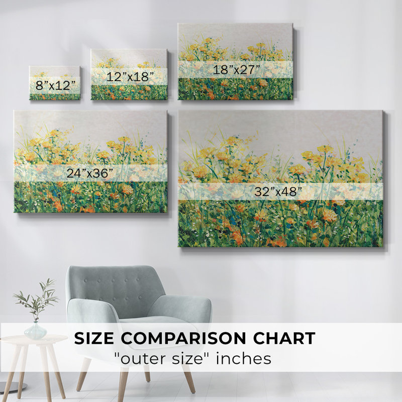 Garden in Bloom III - Toile tendue avec châssis, H 12 po x l 18 po