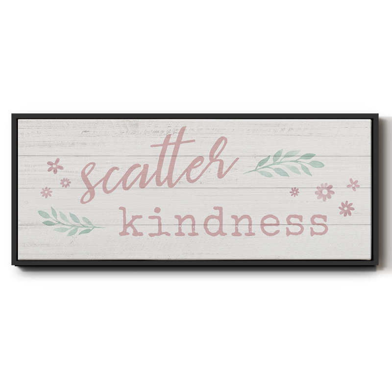 Scatter Kindness - toile encadrée, H 12 po x l 30 po
