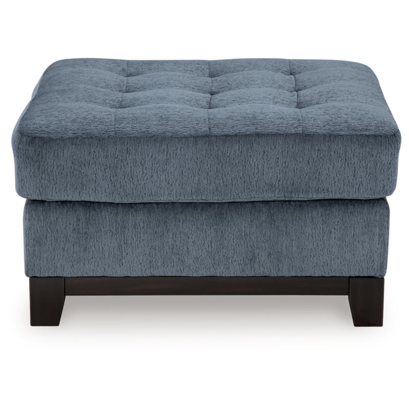Esher Upholstered Ottoman, Dark Gray 100% Polyester