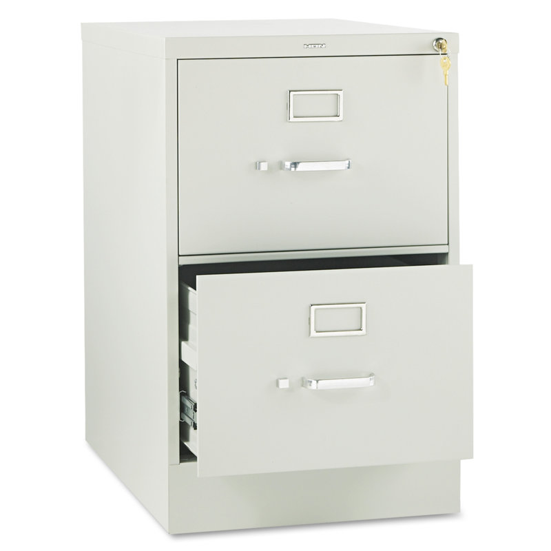 310 Series 2-Drawer Vertical Filing Cabinet, Light Gray
