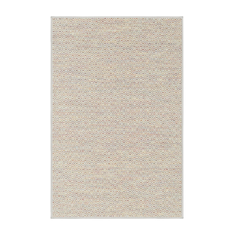 Tapis gris contemporain Inouye, Rectangle 5 pi x 7 pi