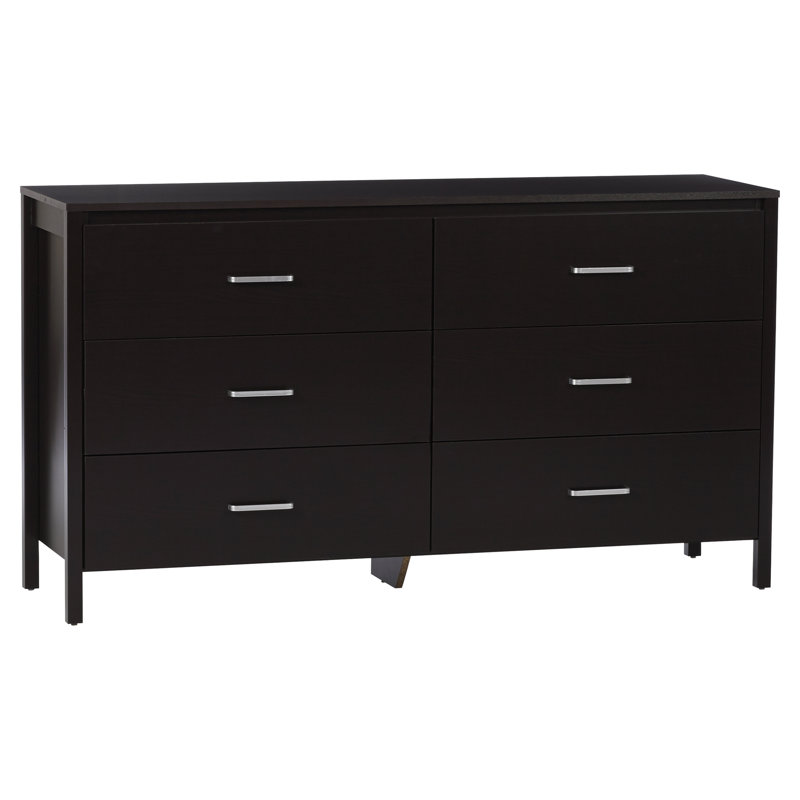 Commode double 6 tiroirs Lupe, Espresso