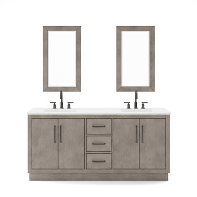 Kamila 72"" Double Bathroom Vanity Set -  Birch Lane™, 0A8426ADA14142E4B34698D771CE8D9C