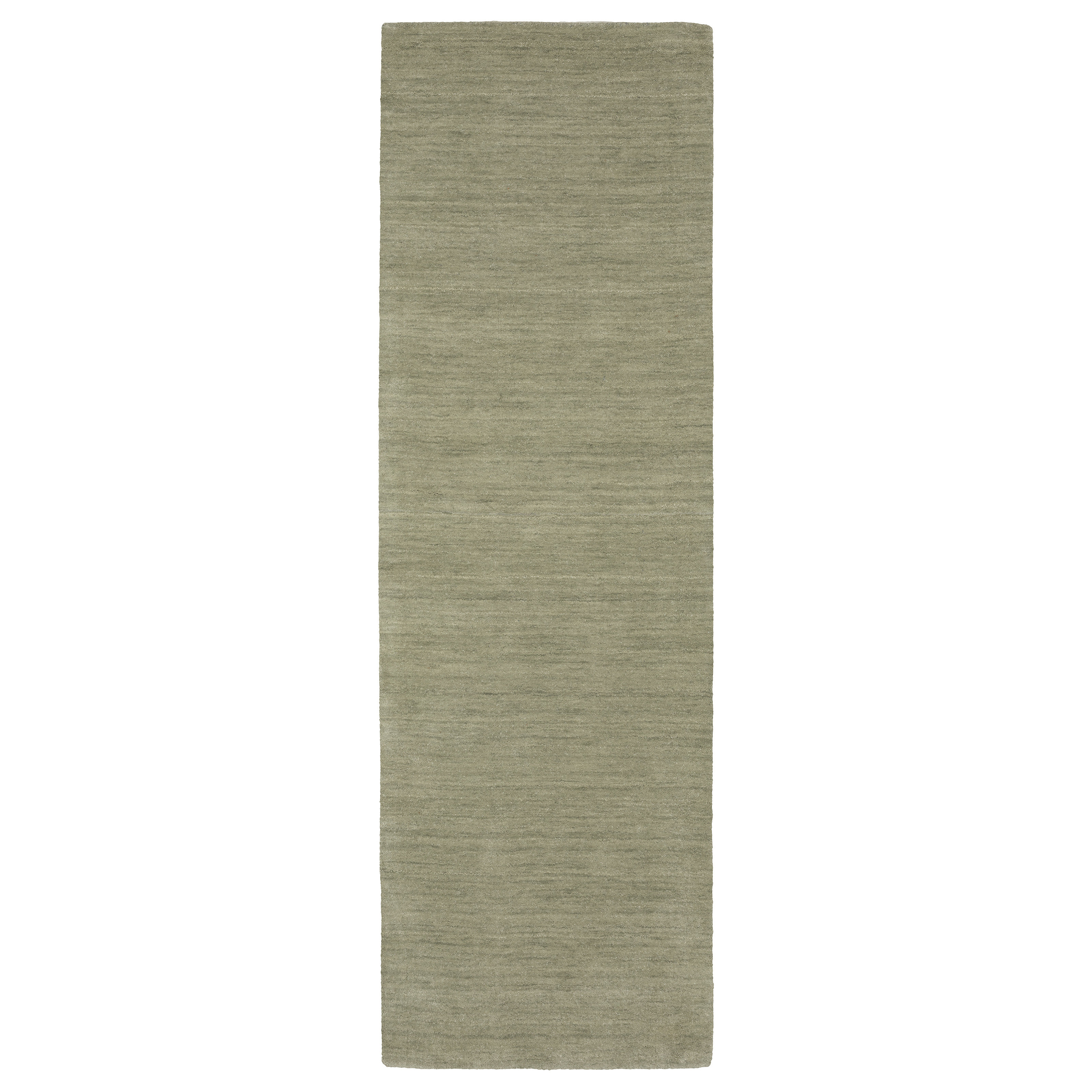 Rosecliff Heights Radel Green Solid Color Hand Tufted Wool Area Rug ...