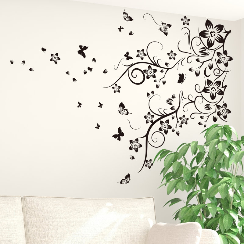 Plants & Flowers Non-Wall Damaging Wall Decal