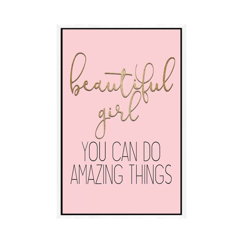 Amazing Things by Kimberly Allen - Print on Canvas, 101.6cm H x 66.04cm W x 3.81cm D, White Framed