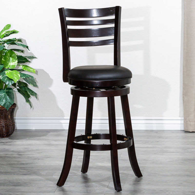 Tabouret Aia, Brun foncé, Noir, 40"